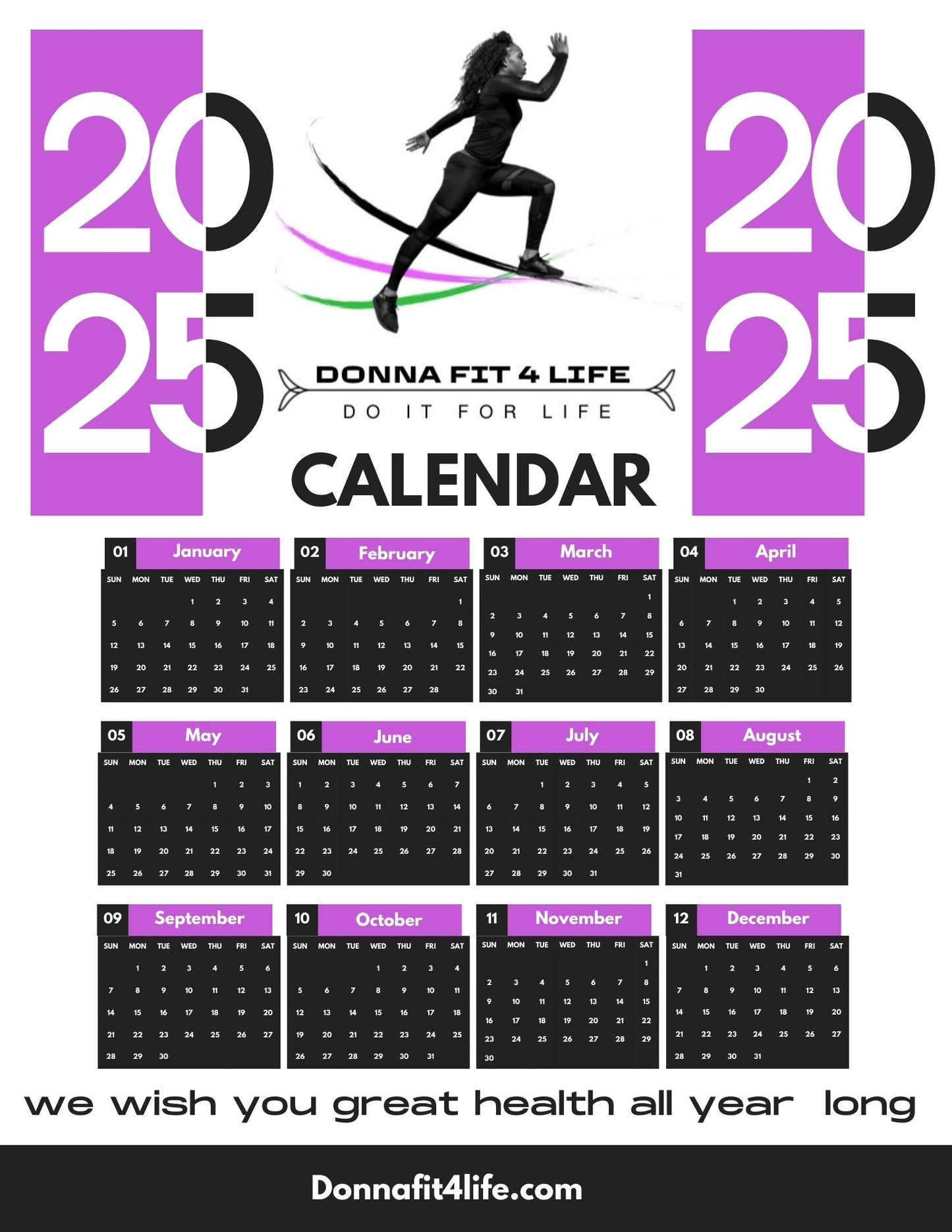 Fit4Life Calendar